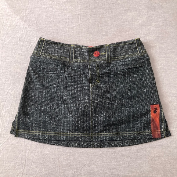 INKnBURN INB Classic denim design Running Skirt Skort w/shorts sz 10 - Picture 1 of 9